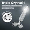 Triple Crystal 1 Dildo y plug de cristal